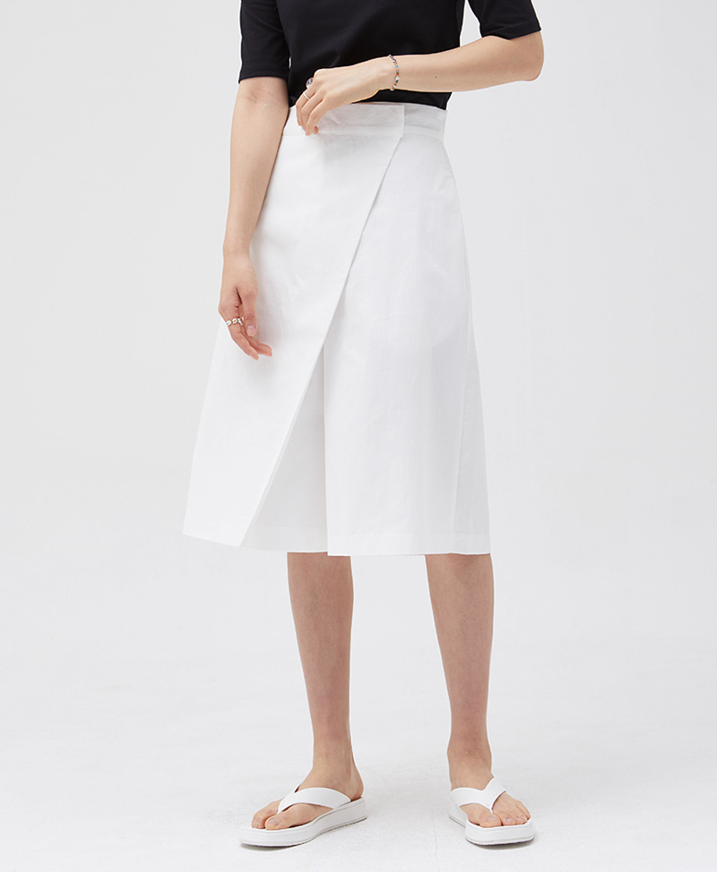 collective,콜렉티브,half wrap skirt pants (3color)