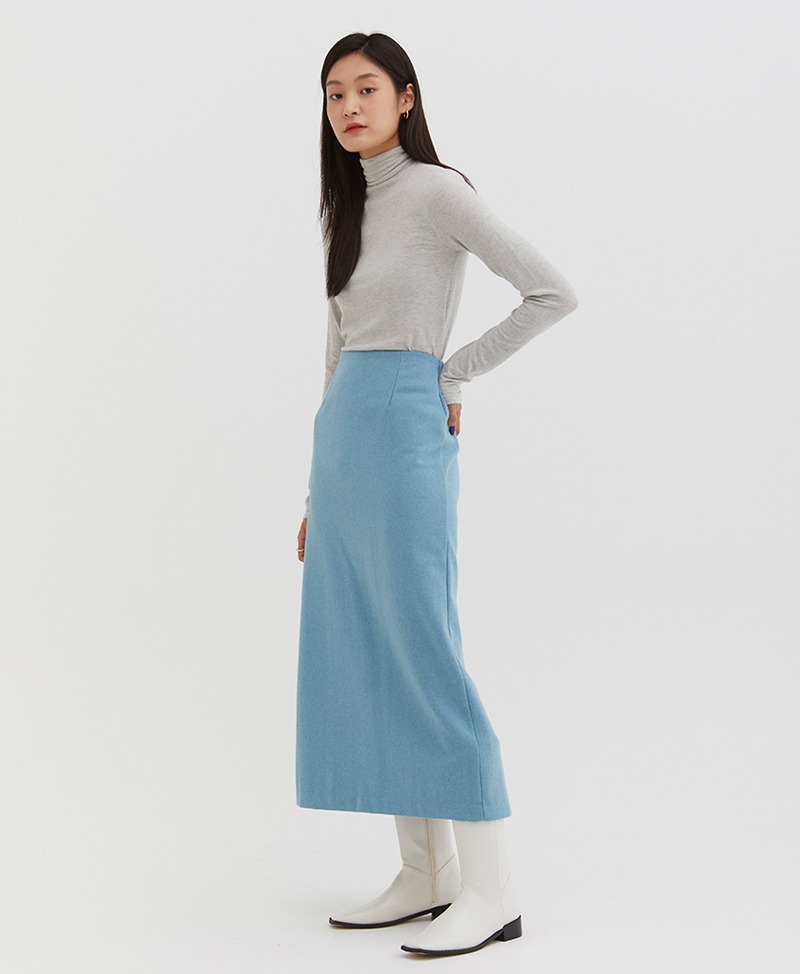 collective,콜렉티브,wool rich banding skirt (4color)