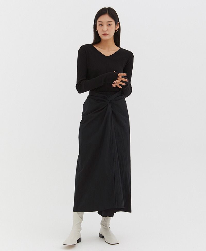 collective,콜렉티브,murphy wrap skirt (3color)